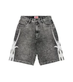 Studded Patch Shorts