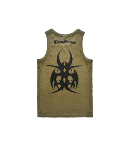 Chew Forever Roach Tank Top Olive