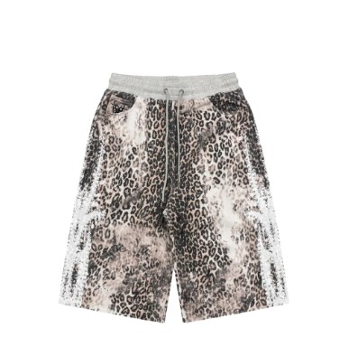 Leopard Studded Sweatshorts