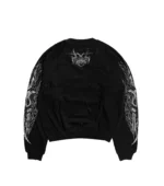 Chew Forever Earth Angel Eroded Crewneck Black