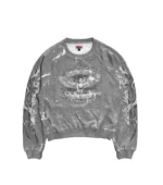 Chew Forever Earth Angel Eroded Crewneck Grey