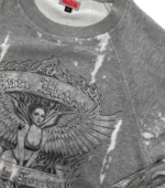 Chew Forever Earth Angel Eroded Crewneck Grey
