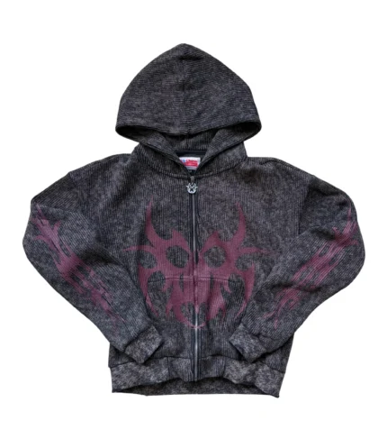 Chew Forever Roach Red Zip-Up Sweater