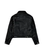 Reptilian Studded Trucker Jacket
